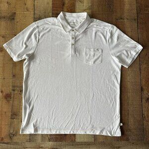 Tommy Bahama Men's Size XXL Island Zone Supima White Short Sleeve Polo Shirt